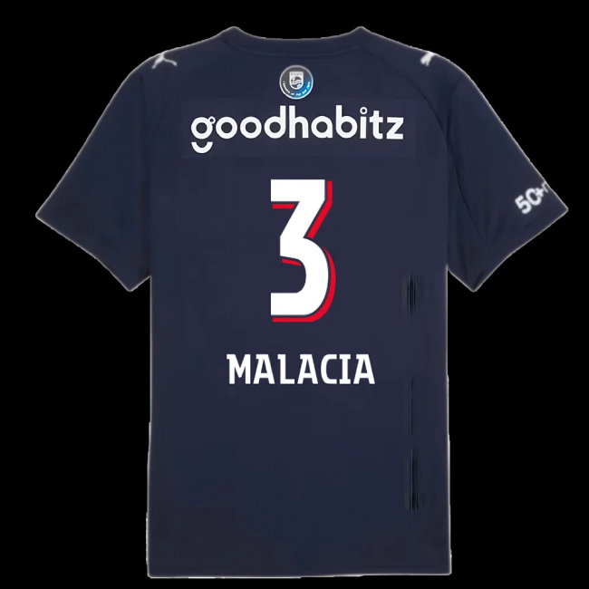 2025-2026 PSV Eindhoven Away Shirt (Malacia 3)