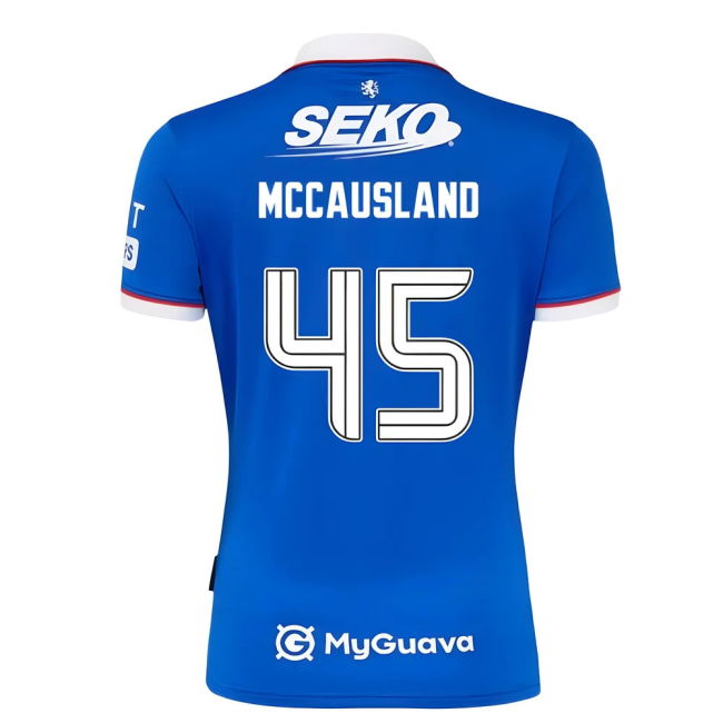 2025-2026 Rangers Home Shirt (McCausland 45)