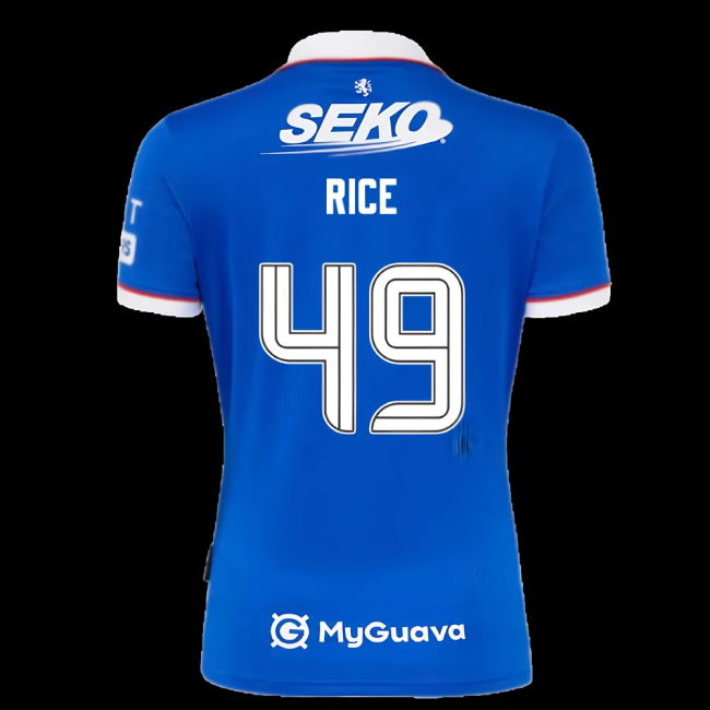 2025-2026 Rangers Home Shirt (Rice 49)