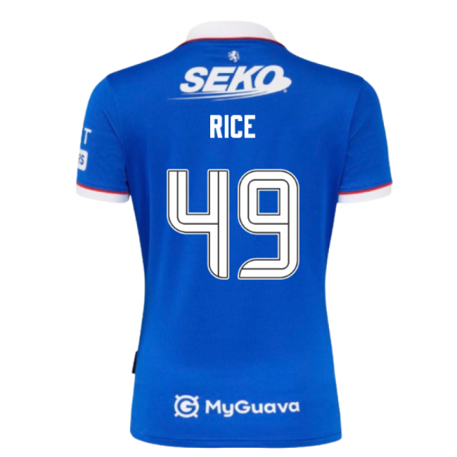 2025-2026 Rangers Home Shirt (Rice 49)