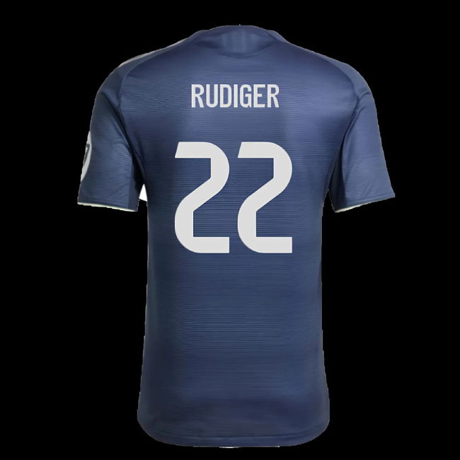 2025-2026 Real Madrid Authentic Away Shirt (Rudiger 22)
