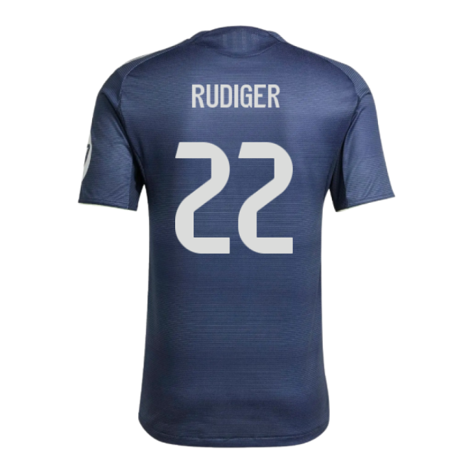 2025-2026 Real Madrid Authentic Away Shirt (Rudiger 22)