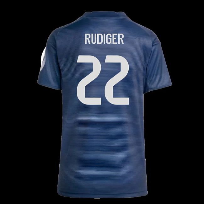 2025-2026 Real Madrid Authentic Away Shirt (Womens) (Rudiger 22)