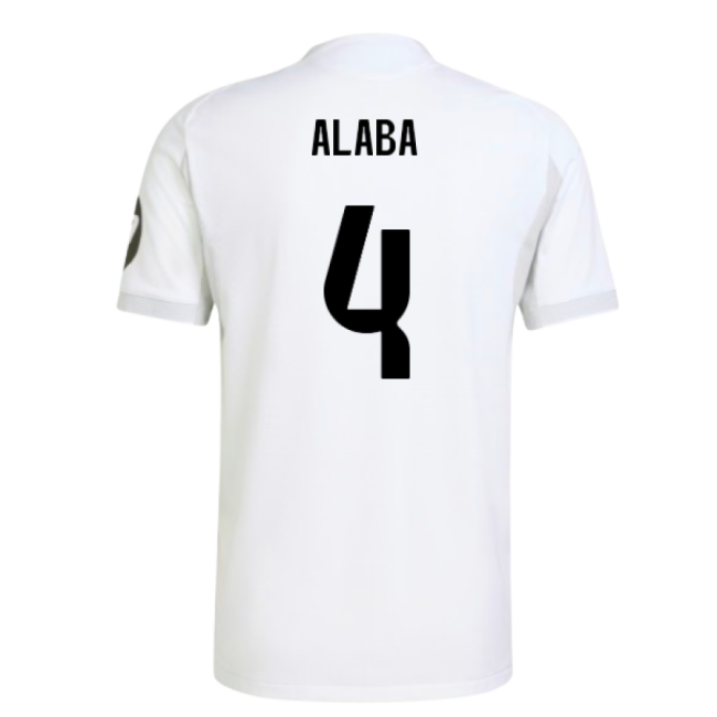 2025-2026 Real Madrid Authentic Home Shirt (Alaba 4)