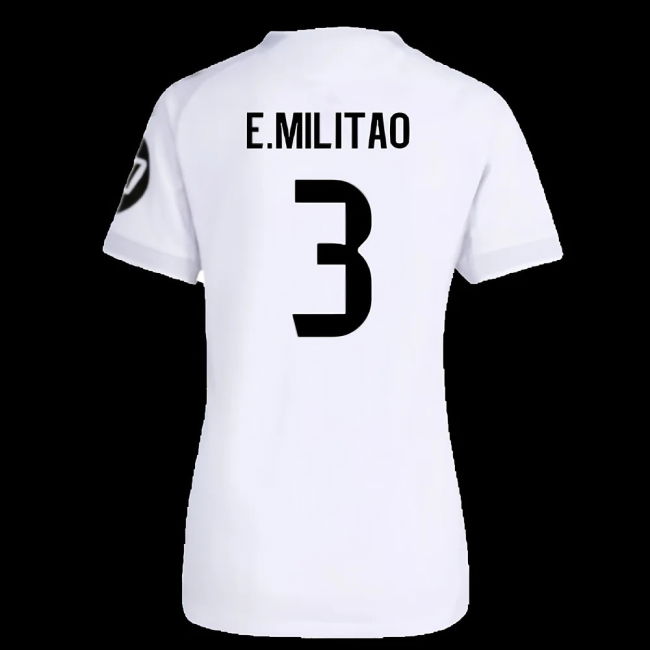 2025-2026 Real Madrid Authentic Home Shirt (Womens) (E.Militao 3)