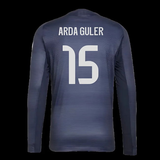 2025-2026 Real Madrid Authentic Long Sleeve Away Shirt (Arda Guler 15)