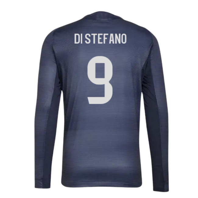 2025-2026 Real Madrid Authentic Long Sleeve Away Shirt (Di Stefano 9)