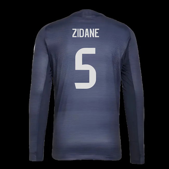 2025-2026 Real Madrid Authentic Long Sleeve Away Shirt (Zidane 5)