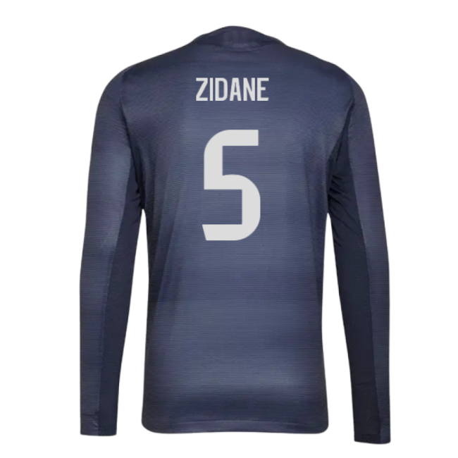 2025-2026 Real Madrid Authentic Long Sleeve Away Shirt (Zidane 5)