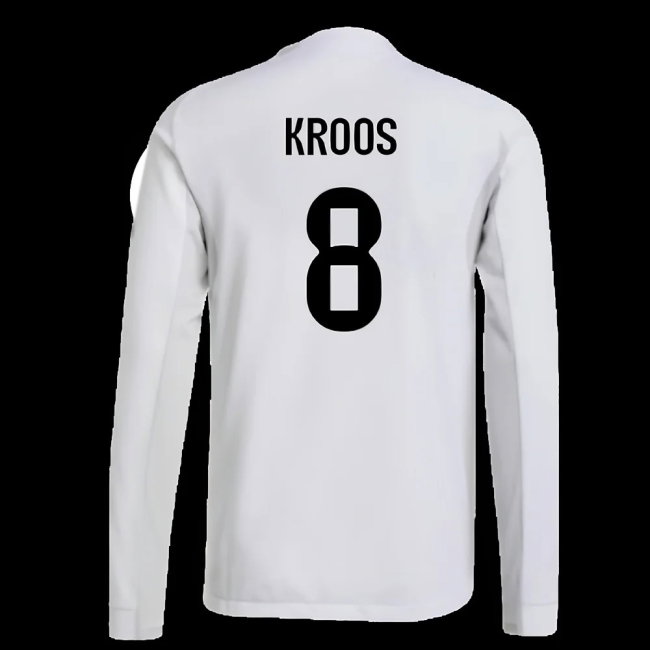2025-2026 Real Madrid Authentic Long Sleeve Home Shirt (Kroos 8)