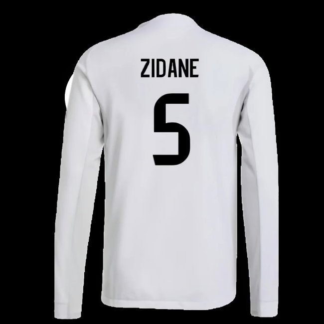 2025-2026 Real Madrid Authentic Long Sleeve Home Shirt (Zidane 5)