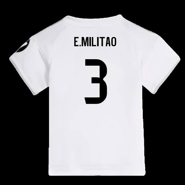 2025-2026 Real Madrid Home Baby Kit (E.Militao 3)