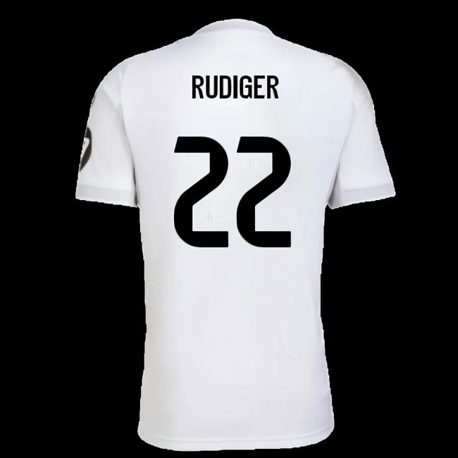 2025-2026 Real Madrid Home Shirt (Rudiger 22)