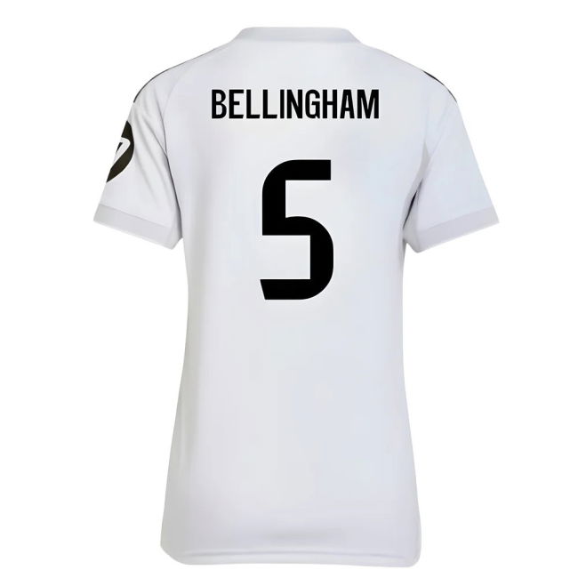 2025-2026 Real Madrid Home Shirt (Womens) (Bellingham 5)