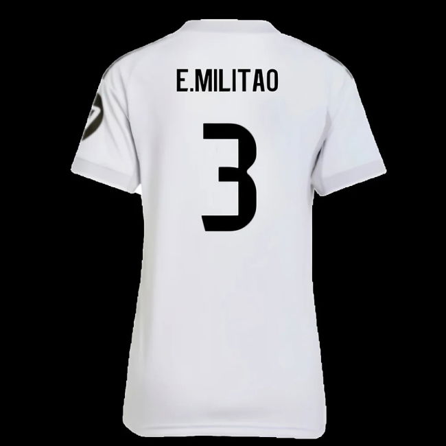 2025-2026 Real Madrid Home Shirt (Womens) (E.Militao 3)