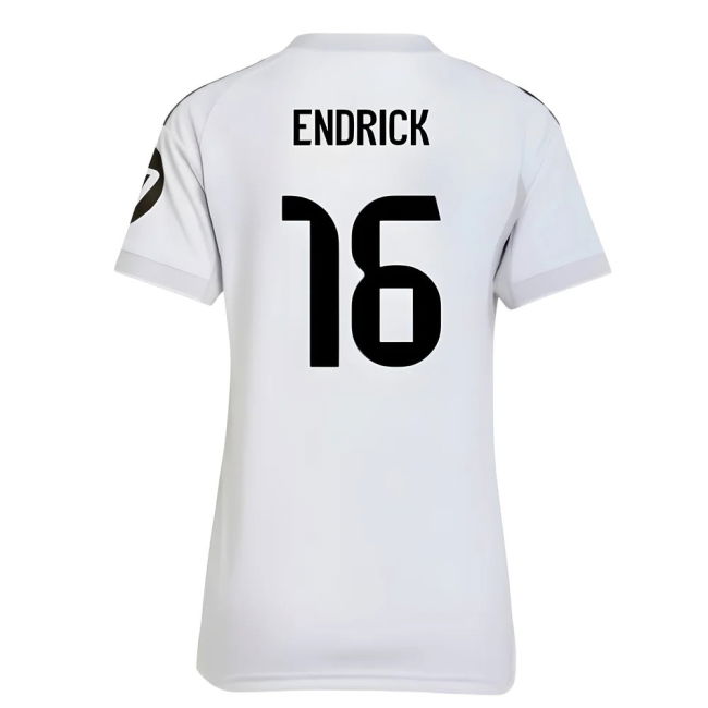 2025-2026 Real Madrid Home Shirt (Womens) (Endrick 16)