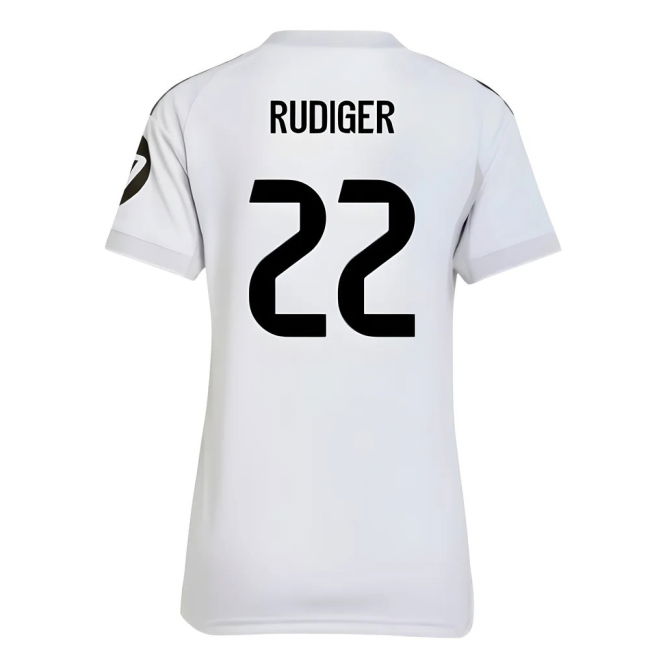 2025-2026 Real Madrid Home Shirt (Womens) (Rudiger 22)