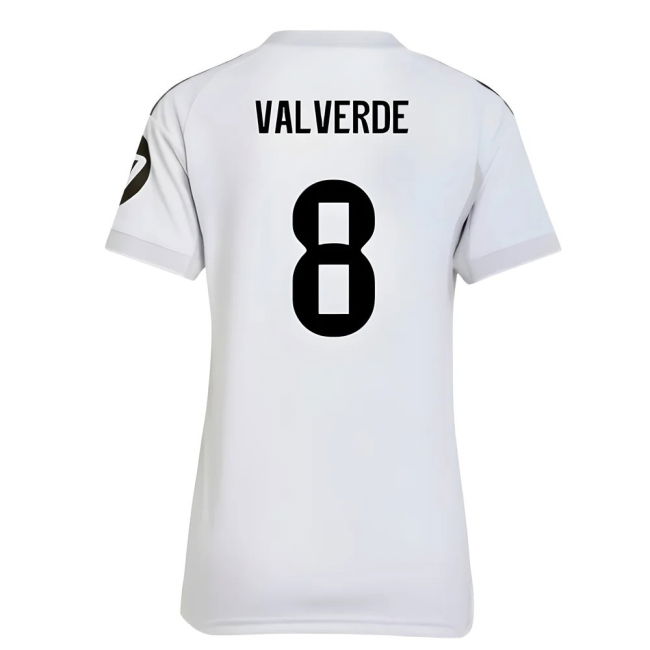 2025-2026 Real Madrid Home Shirt (Womens) (Valverde 8)
