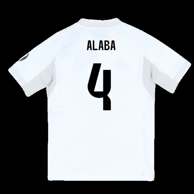 2025-2026 Real Madrid Home Youth Kit (Alaba 4)