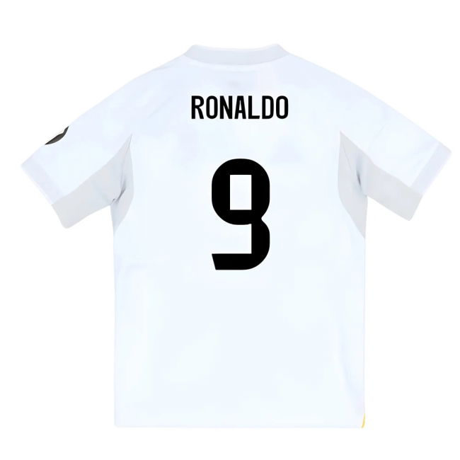 2025-2026 Real Madrid Home Youth Kit (Ronaldo 9)