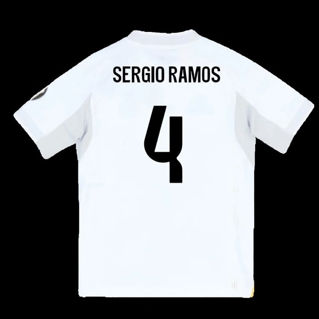 2025-2026 Real Madrid Home Youth Kit (Sergio Ramos 4)