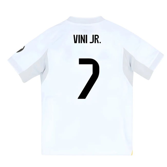 2025-2026 Real Madrid Home Youth Kit (Vini Jr. 7)