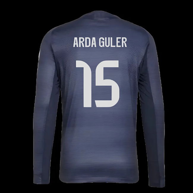 2025-2026 Real Madrid Long Sleeve Away Shirt (Arda Guler 15)