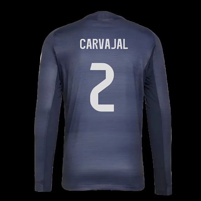 2025-2026 Real Madrid Long Sleeve Away Shirt (Carvajal 2)