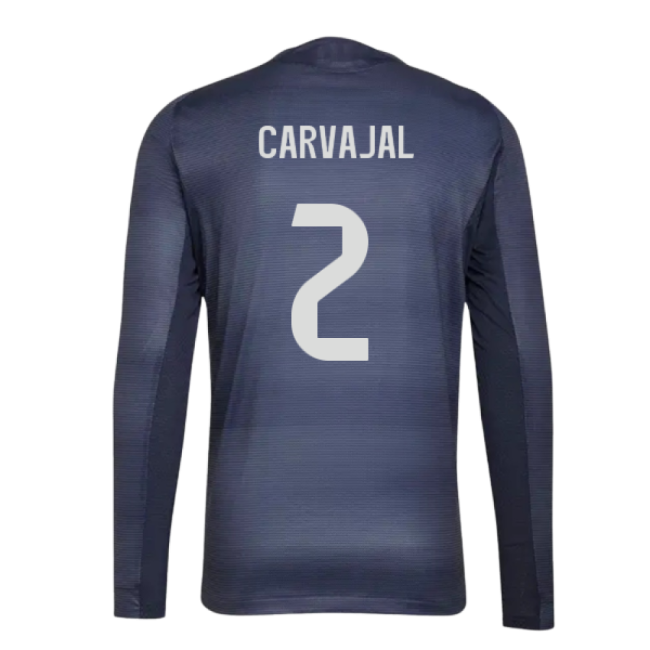 2025-2026 Real Madrid Long Sleeve Away Shirt (Carvajal 2)