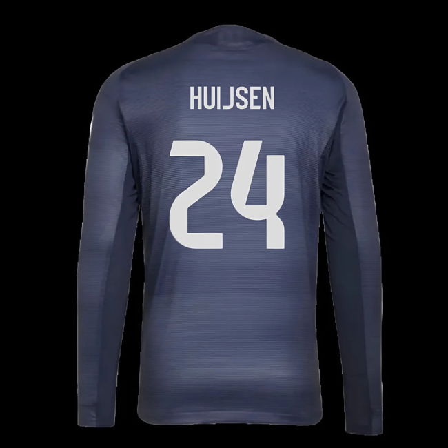 2025-2026 Real Madrid Long Sleeve Away Shirt (Huijsen 24)