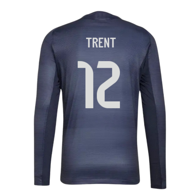 2025-2026 Real Madrid Long Sleeve Away Shirt (Trent 12)