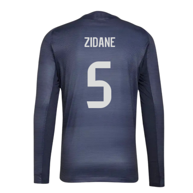 2025-2026 Real Madrid Long Sleeve Away Shirt (Zidane 5)