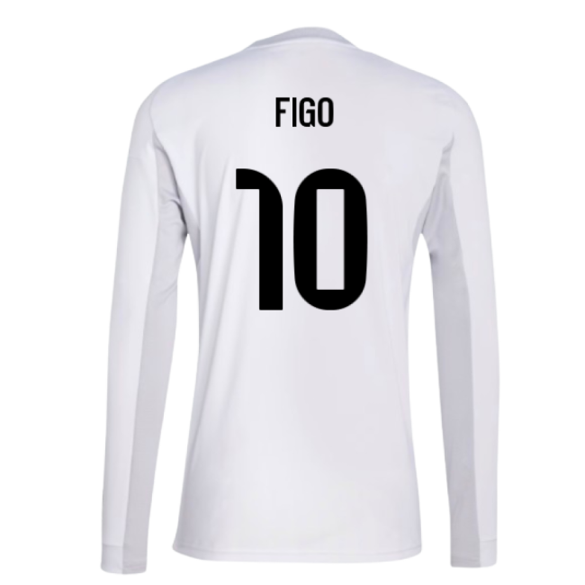 2025-2026 Real Madrid Long Sleeve Home Shirt (Figo 10)