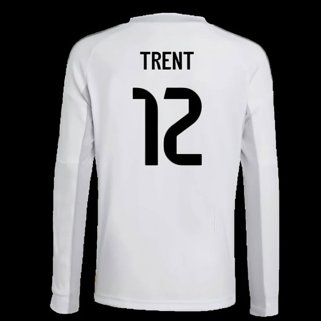 2025-2026 Real Madrid Long Sleeve Home Shirt (Kids) (Trent 12)