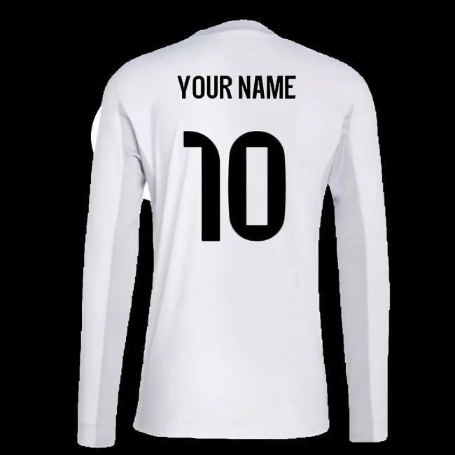 2025-2026 Real Madrid Long Sleeve Home Shirt (Your Name)