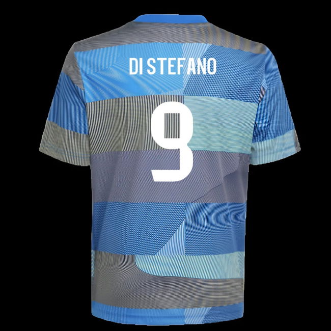 2025-2026 Real Madrid Pre-Match Shirt (Blue) - Kids (Di Stefano 9)