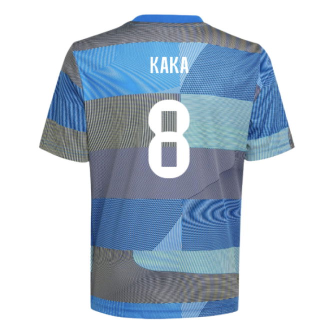 2025-2026 Real Madrid Pre-Match Shirt (Blue) - Kids (Kaka 8)