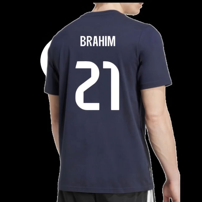 2025-2026 Real Madrid Seasonal Graphic Tee (Legend Ink) (Brahim 21)