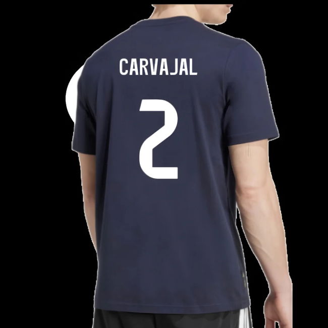 2025-2026 Real Madrid Seasonal Graphic Tee (Legend Ink) (Carvajal 2)