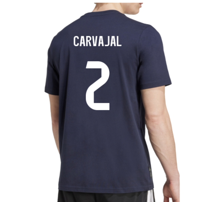2025-2026 Real Madrid Seasonal Graphic Tee (Legend Ink) (Carvajal 2)