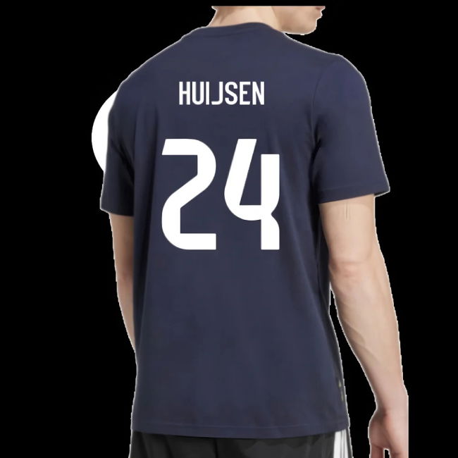 2025-2026 Real Madrid Seasonal Graphic Tee (Legend Ink) (Huijsen 24)