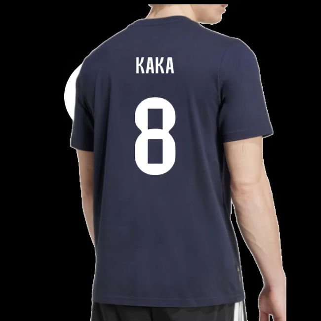 2025-2026 Real Madrid Seasonal Graphic Tee (Legend Ink) (Kaka 8)