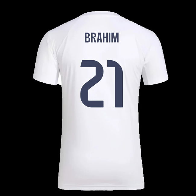 2025-2026 Real Madrid Seasonal Graphic Tee (White) (Brahim 21)