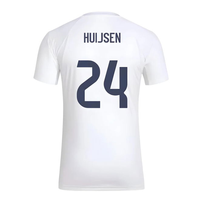 2025-2026 Real Madrid Seasonal Graphic Tee (White) (Huijsen 24)