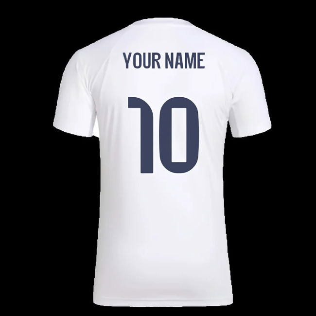 2025-2026 Real Madrid Seasonal Graphic Tee (White) (Your Name)