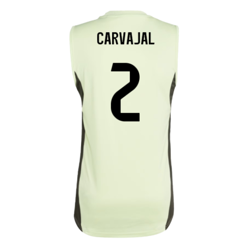 2025-2026 Real Madrid Sleeveless Training Jersey (Almost Lime) (Carvajal 2)