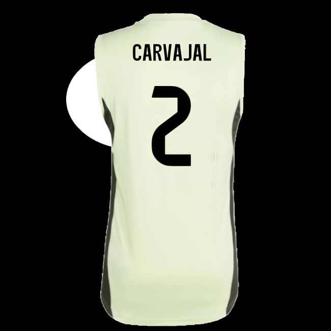 2025-2026 Real Madrid Sleeveless Training Jersey (Almost Lime) (Carvajal 2)