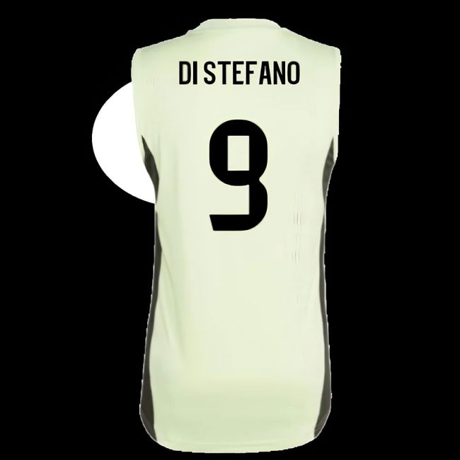 2025-2026 Real Madrid Sleeveless Training Jersey (Almost Lime) (Di Stefano 9)