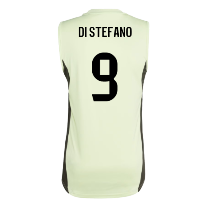 2025-2026 Real Madrid Sleeveless Training Jersey (Almost Lime) (Di Stefano 9)