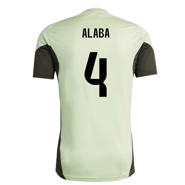 2025-2026 Real Madrid Training Jersey (Almost Lime) (Alaba 4)